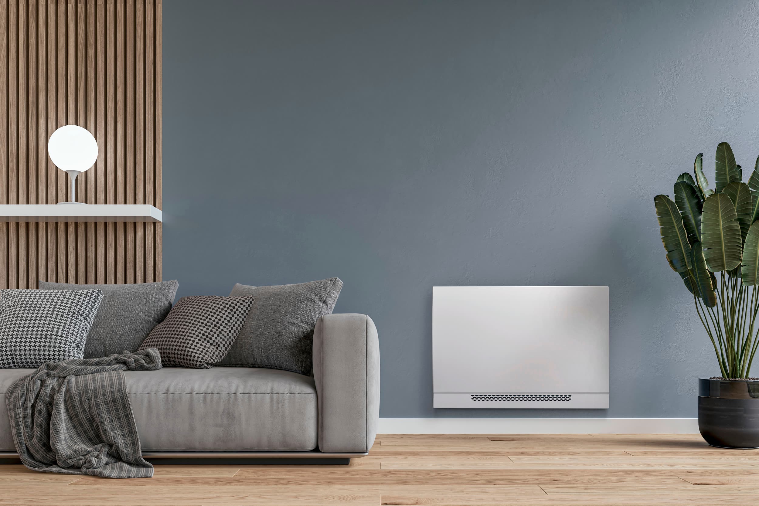 aroVAIR plus console in a living room