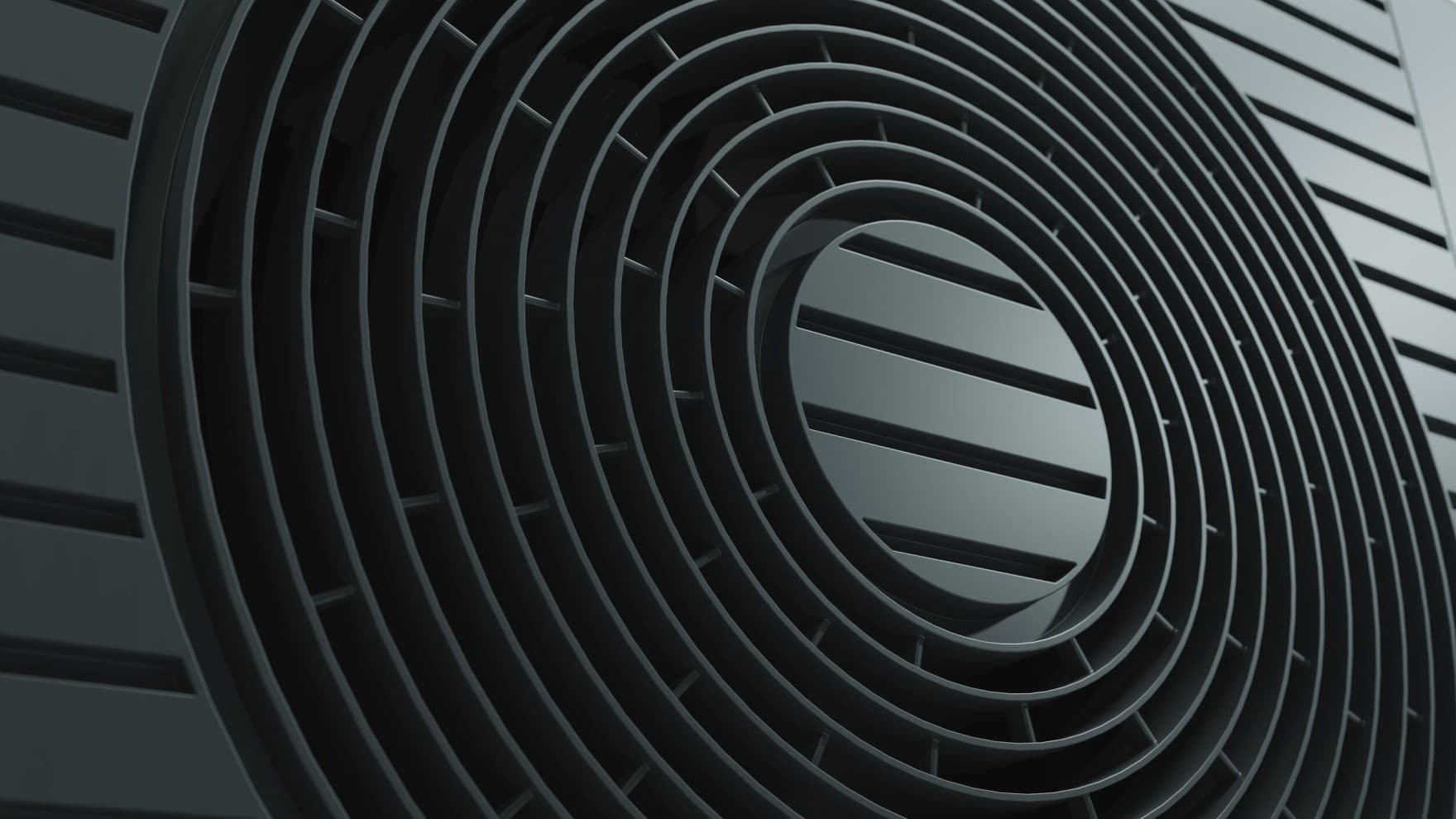 Grid of a heat pump