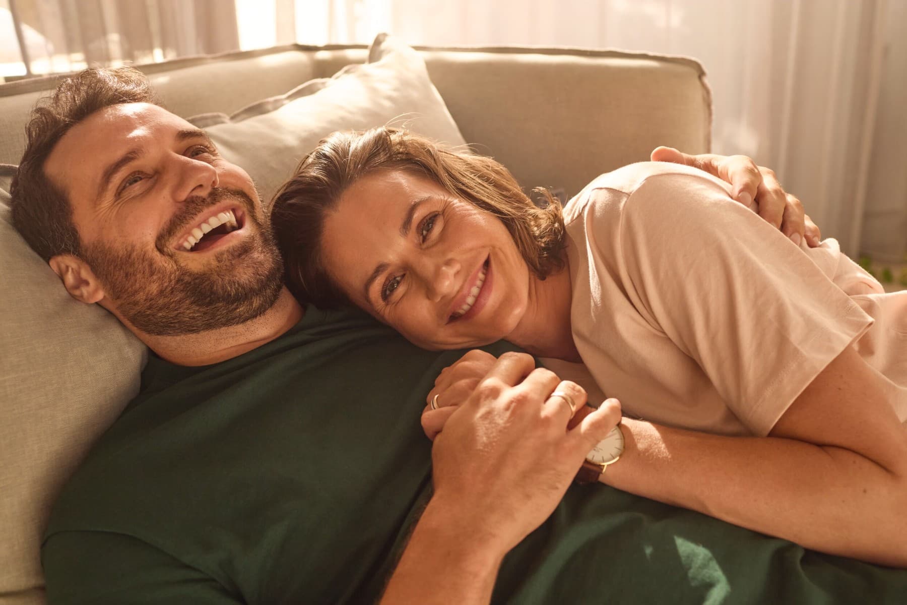 Couple on a couch