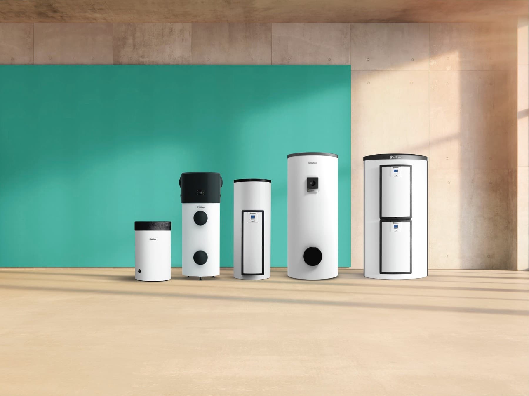 Hot water storage tanks provide hot water for an entire family