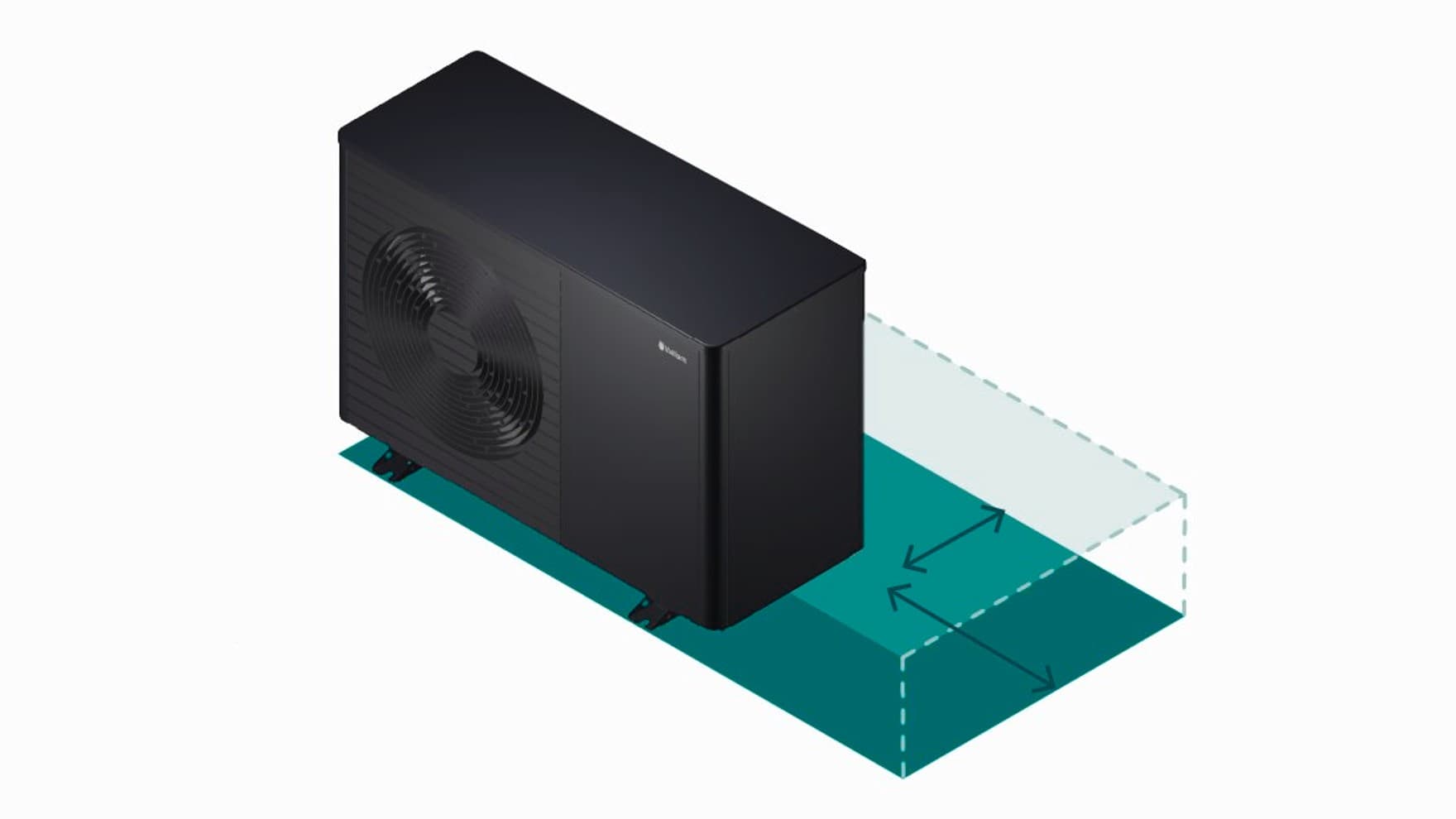 heat pump protective zone with flexible space function