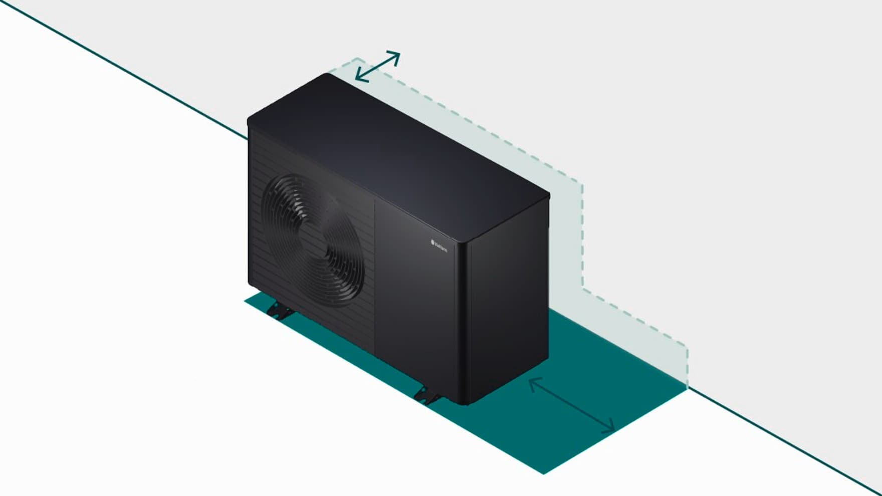 heat pump protective zone with flexible space function