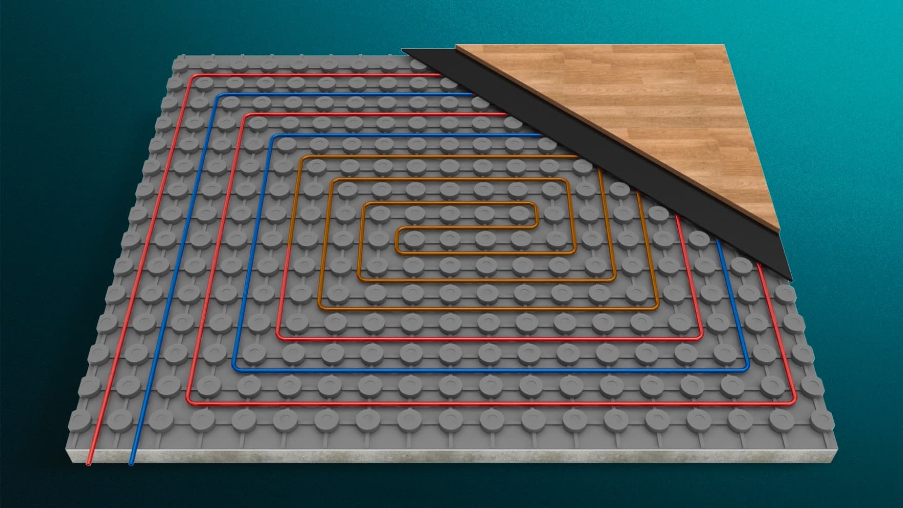Bifilar underfloor heating