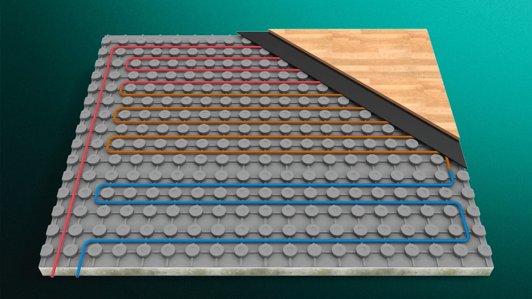 Modular underfloor heating