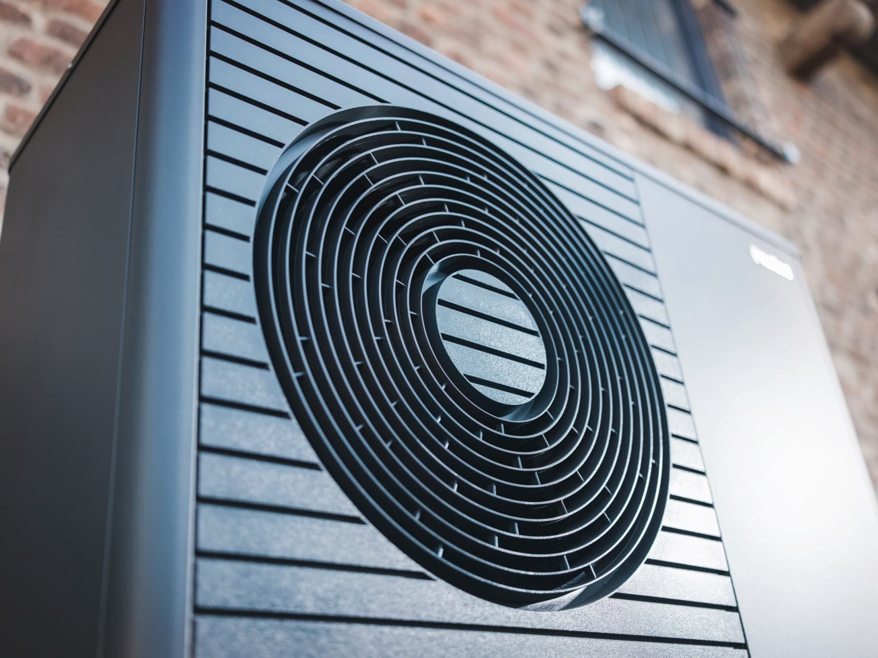 A heat pump in close-up