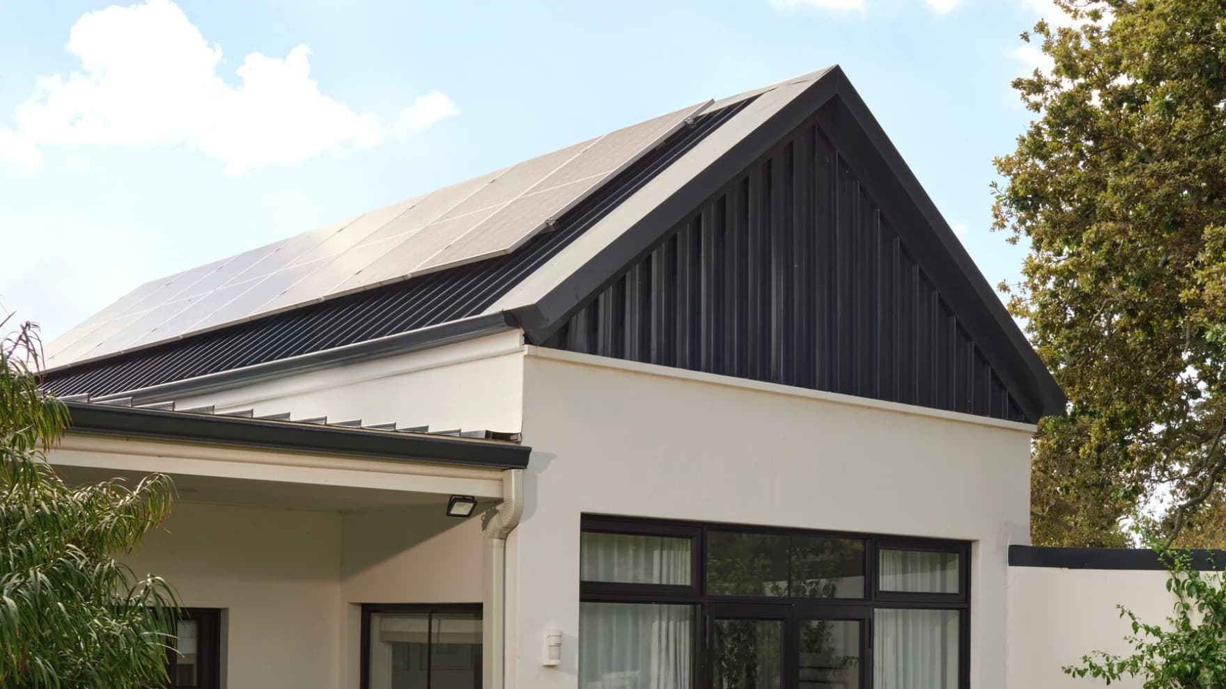 Modules photovoltaïques sur un toit