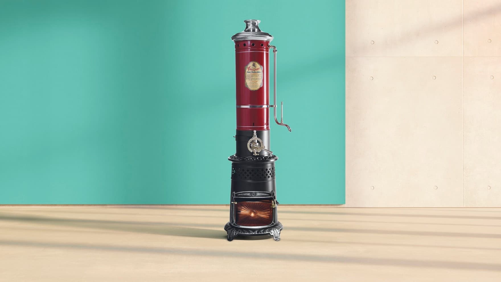 Innovation from Vaillant: the first closed gas-fired bath heater from 1894