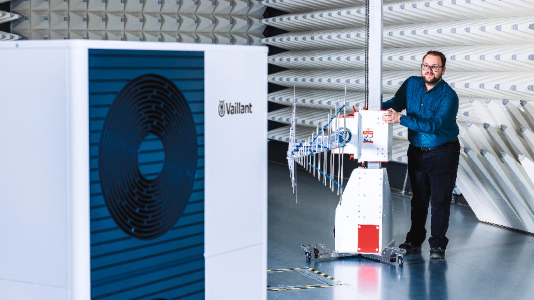 Pompe à chaleur Vaillant dans l'unité d'essai