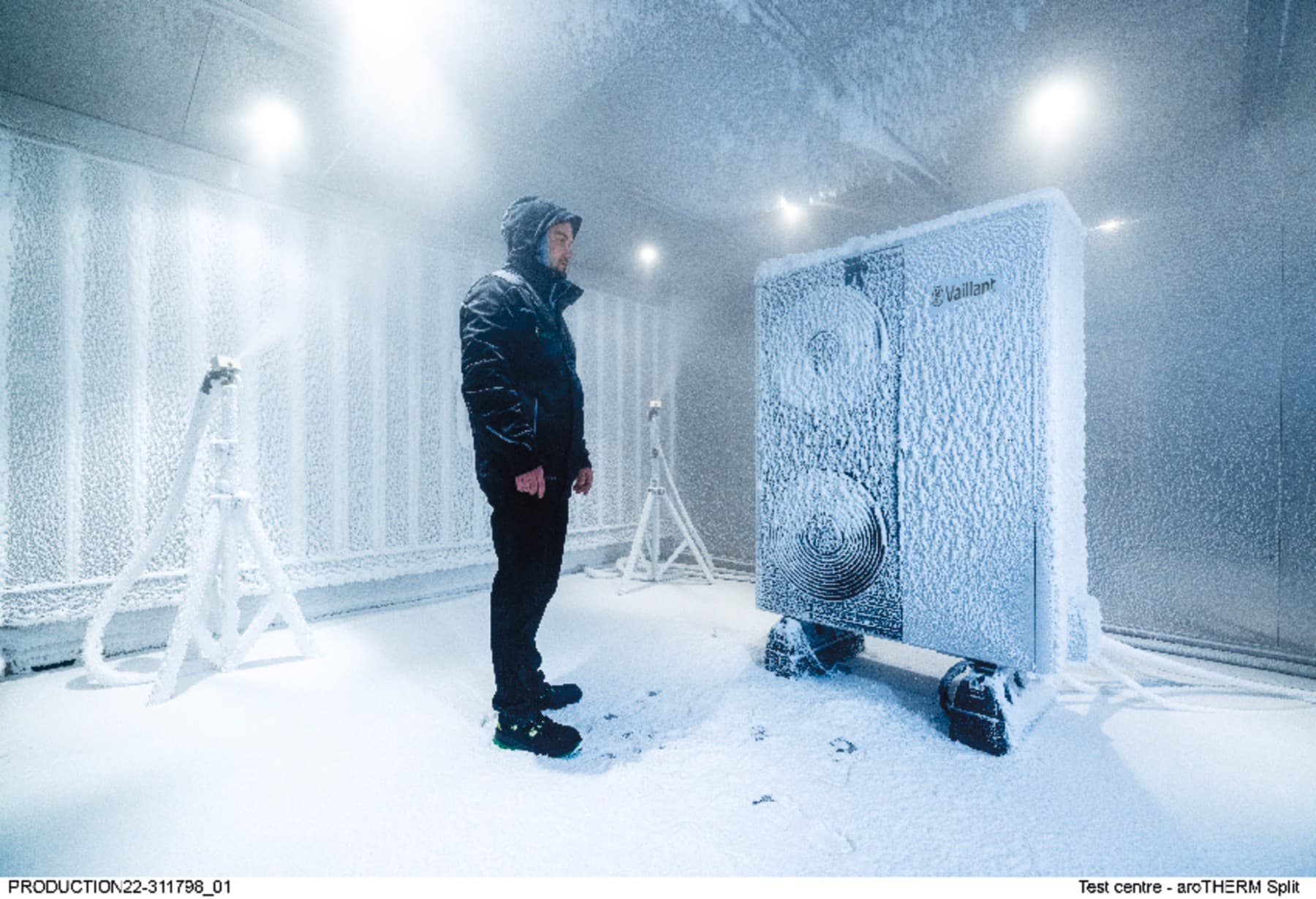 Pompe à chaleur Vaillant dans le centre d'essai