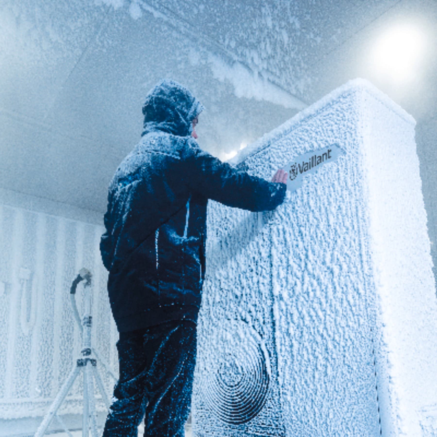 Une pompe à chaleur testée dans des conditions de froid extrême