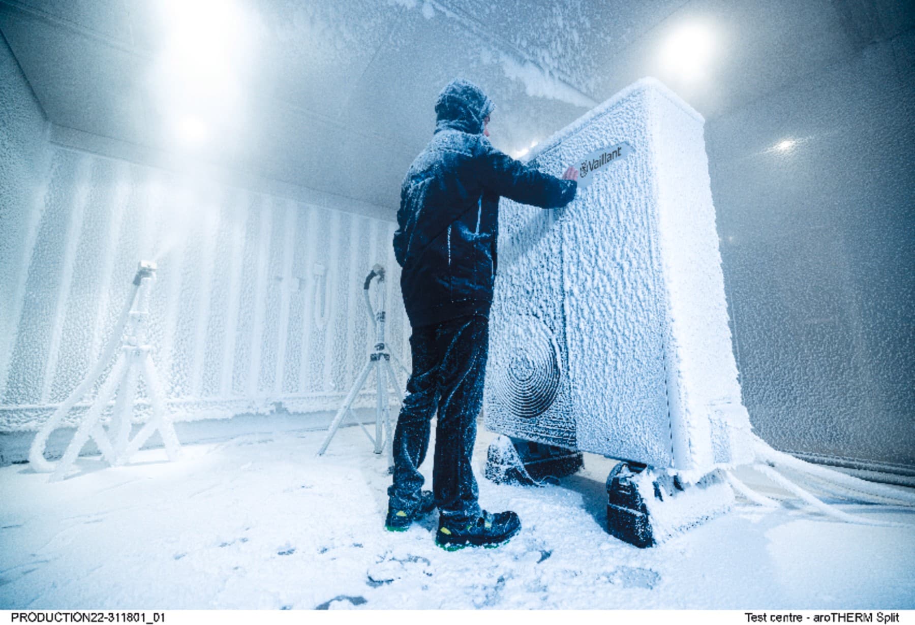 Une pompe à chaleur testée dans des conditions de froid extrême.
