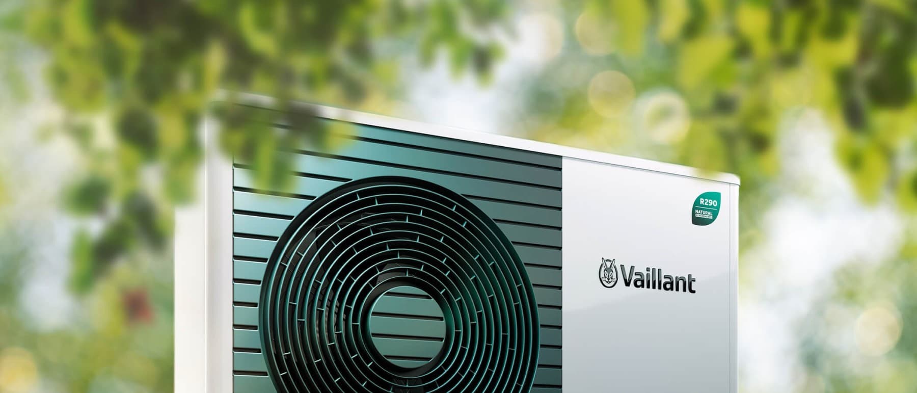 Vaillant heat pump with R290 leaf