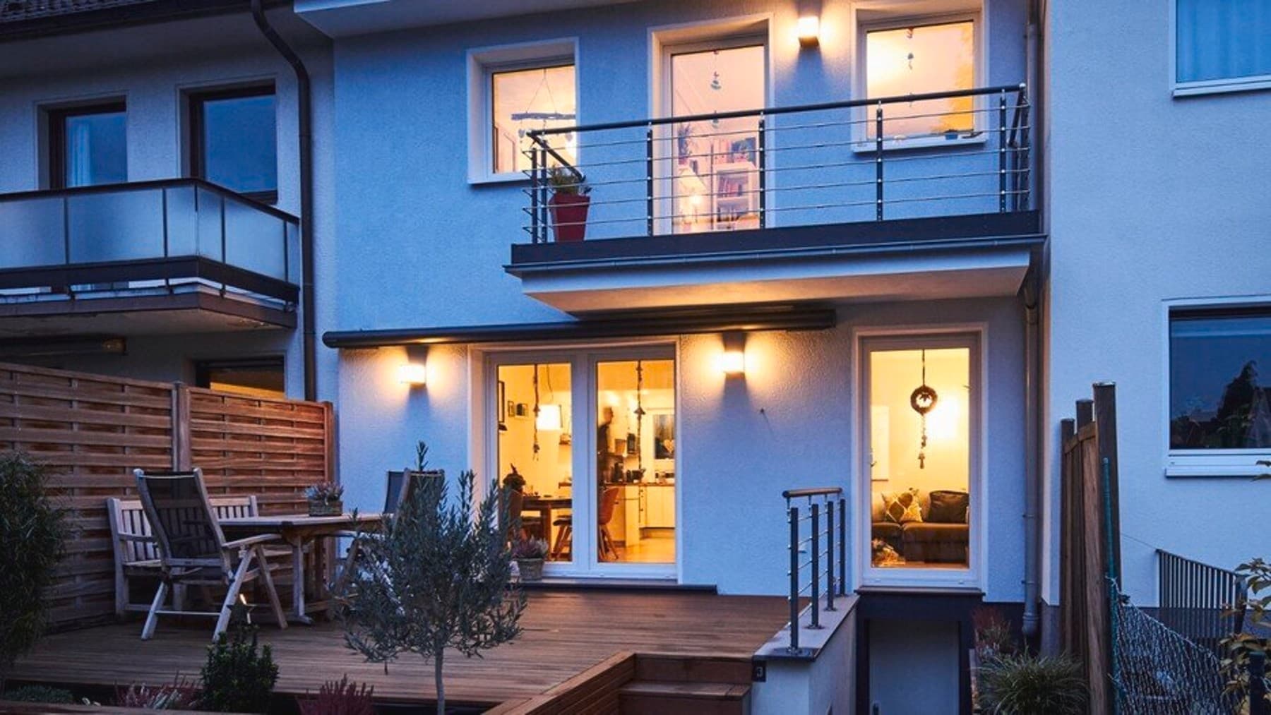 House during night time