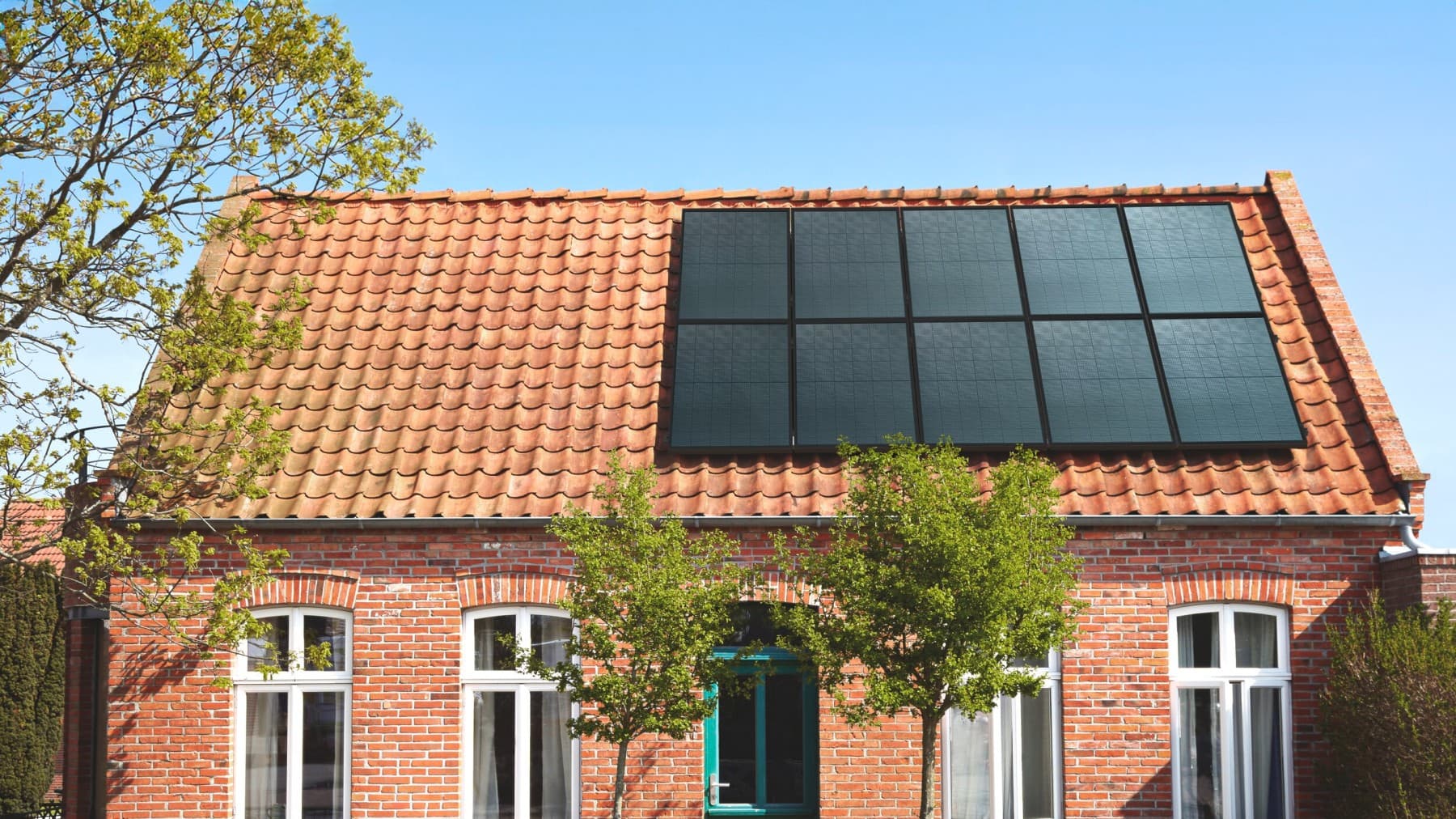 Solar collectors at the cottage