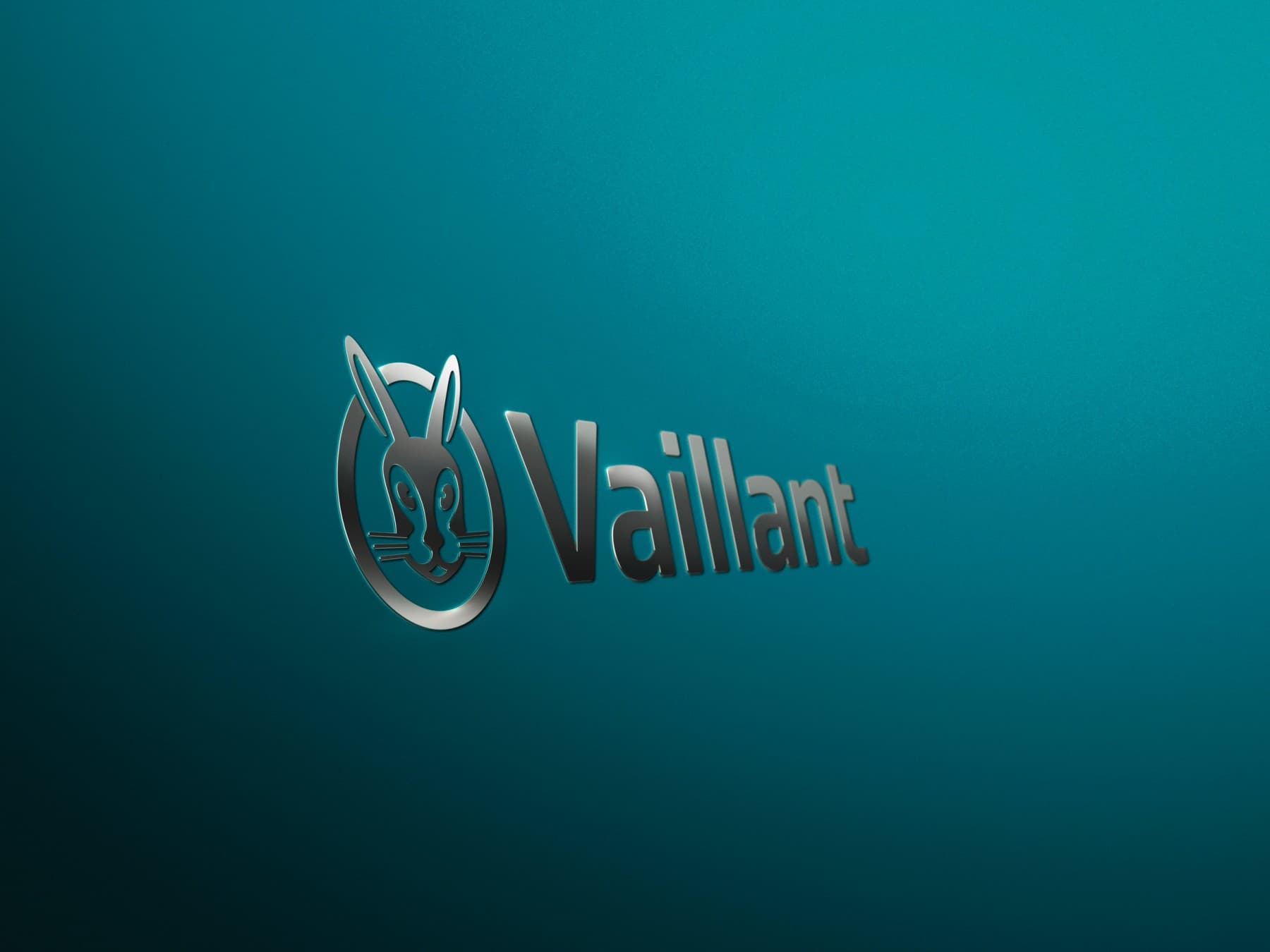 Vaillant log on green background