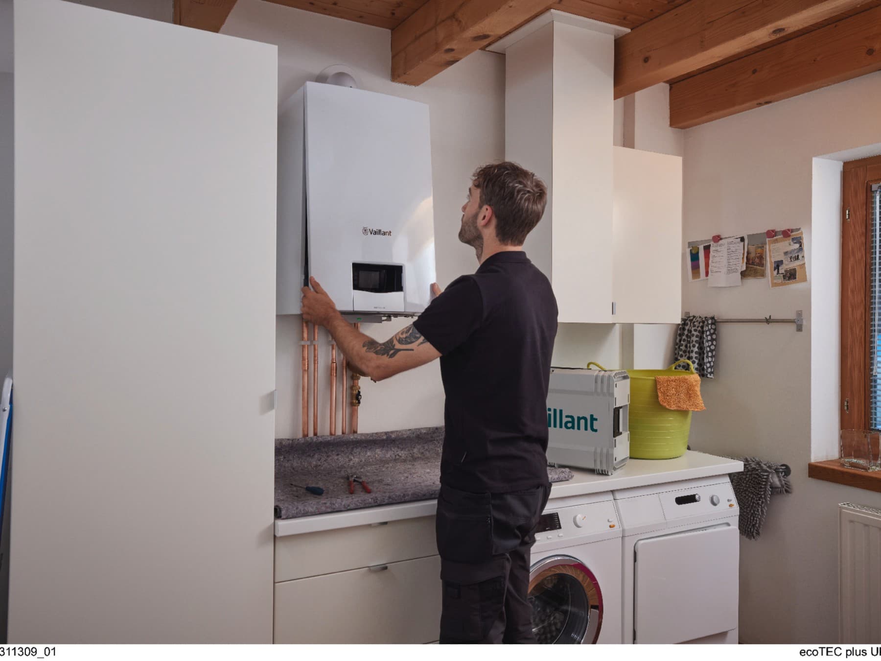 Installation of a gas heater